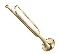 Gatuida Tromba in Ottone per Bambini in Si Bemolle, Strumento Musicale per Principianti Finitura Lucida, Regalo per Studenti e Appassionati di Banda e Orchestra, Decorazione Artistica