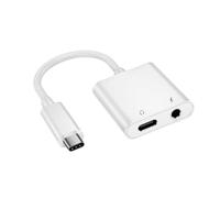 Gatuida Type Adapter con Microfono e Ricarica Convertitore Digitale USB C Jack Alluminio Portatile per Smartphone Audio Stabile Perdite