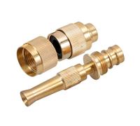 Gatuida Ugello per Tubo da Giardino in Ottone con Design Regolabile e Giunto Girevole Adatto per Spruzzatura Ad Alta Pressione e attività di Pulizia