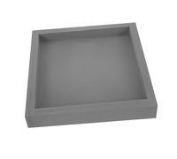 Gatuida Vassoio per Fioriera Rettangolare in Plastica Resistente Sottovaso Antiscivolo e Durevole per Piante Vaschetta e Facilita Spostamento Vasi Grigio