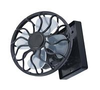 Gatuida Ventilatore ad Energia Solare Nero in Plastico Ventola di Raffreddamento a Risparmio Energetico per Creare Un'atmosfera Estiva in Ufficio e Casa