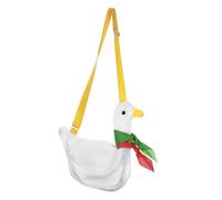 Gatuida Zaino Monospalla Anatra Cartone Animato e Leggero per Ragazze Decorazione Morbida Design Compatto e Resistente Tracolla Casual