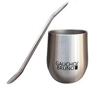 Gaucho Bruno Fare clic per aprire la vista espansa Starter kit Yerba Mate con coppa Mate in acciaio inossidabile termico e bombilla | Facile da pulire | Alta qualità