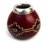 Gaucho Cebar Kalebasse Peru 200 - 250 ml | Calebasse cilene | Calebasse naturali | Calebasse per tè Yerba Mate | Calabaza mate-tea tazza | natural yerba mate tea cup/mug