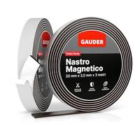 GAUDER Nastro Magnetico Estremamente Autoadesivo | Strisce Magnetiche | Nastro Calamitato (3 m)