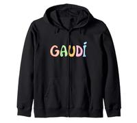 Gaudí Colors - Arte Modernista Vibrante e Unica Felpa con Cappuccio