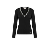 Gaudí Maglia da donna con scollo a V e strass