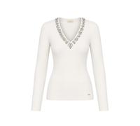 Gaudí Maglia da donna con scollo a V e strass