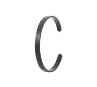 GAUEIOUR Bracciale da donna e uomo, Ayatul Kursi, corano musulmano, Allah, 6 mm, in acciaio inox, nero, amuleto, apribile, gioiello islamico, eid, ramadan, regali