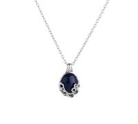 GAUEIOUR Collana con apertura della verbena di Elena e vampiro, collana Katherine, in lega di cristallo blu, regalo per fan del film, medaglione verbena con famiglia di vampiri, ciondolo retrò per