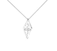 GAUEIOUR Collana con ciondolo a forma di drago della Legione Imperiale Akatosh Skyrim, in lega argentata, placcata in argento, per amanti del gioco, alla moda, gioiello per donne e uomini