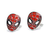 GAUEIOUR Gemelli a forma di ragno da uomo, gemelli smaltati con Peter Spider Movie Inspiration Hero, gioielli alla moda da uomo per affari, magliette e accessori regalo