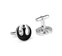 GAUEIOUR Gemelli dell'Alleanza Ribelle, Gemelli con logo dell'Alleanza Ribelle, Camicia da uomo in lega francese stile fantascienza film moda accessori per camicia, regali per fan