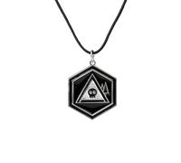 GAUEIOUR Murder Uzi Drone, collana con ciondolo a forma di teschio, catena in metallo, accessori per costumi in rame