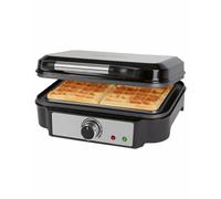 ProfiCook PC-WA 1240 - Piastra per waffle belghe con 2 superfici di cottura, piastra per waffle belga, 1000 Watt, rivestimento antiaderente in acciaio inox, grado di doratura a scelta