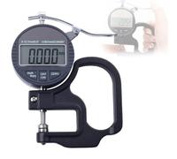 Gauge Digitale di Spessore,Micrometro Elettronico - Gamma 0-12.7mm,Risoluzione 0.001mm,Display LCD,per Carta Pelle Tela Film Nastro Filo Uso Industriale(0.001)