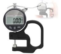 Gauge Digitale di Spessore,Micrometro Elettronico - Gamma 0-12.7mm,Risoluzione 0.001mm,Display LCD,per Carta Pelle Tela Film Nastro Filo Uso Industriale(0.01)