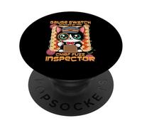 GAUGE SWATCH AUDITED BY THE CHIEF FUZZ INSPECTOR PopSockets PopGrip Adesivo