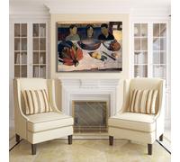 Gauguin il pasto design quadro stampa tela dipinto telaio arredo casa