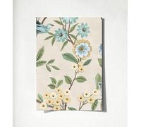 GAULAN 500682909 - Papel pintado de flores y pájaros fondo beige estilo floral romántico per pareti soggiorno camera da letto corridoio ragazzi sala da - Campione DIN A4