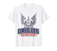 Gaulois Réfractaire Patriote Francia Crâne Viking Héritage Maglietta