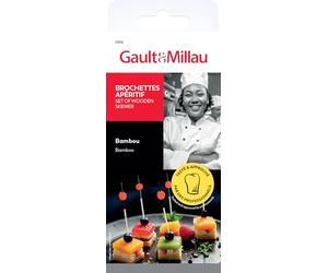 GAULT&MILLAU - Spiedini antipasto in bambù - Picchetti da cocktail - Design elegante e versatile - Perfetto per formaggi, frutta e salumi - Confezione da 1
