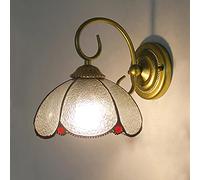 GAUUA Tiffany Style Wall Sconces, Ombra di Vetro Colorato, Base Metallica, Luce Decorativa Vittoriana per Il Soggiorno Corridoio Camera da Letto Bagno Lampada da Letto