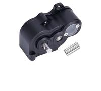 GavdMUotX Trasmissione con cambio in metallo RC Crawler con ingranaggio in acciaio compatibile con telaio con asse 1/10 II(Black)
