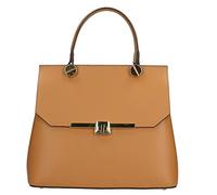 Gave Lux Borsa a Mano Donna in Pelle Ruga Cuoio 23x27x12 cm