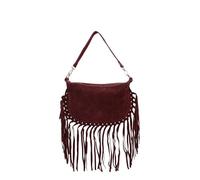 Gave Lux Borsa a spalla convertibile in zaino da donna In Vera pelle Made in Italy 30x21x1 cm Bordeaux