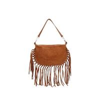 Gave Lux Borsa a spalla convertibile in zaino da donna In Vera pelle Made in Italy 30x21x1 cm Cuoio Scuro