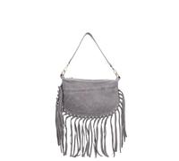 Gave Lux Borsa a spalla convertibile in zaino da donna In Vera pelle Made in Italy 30x21x1 cm Grigio