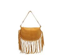 Gave Lux Borsa a spalla convertibile in zaino da donna In Vera pelle Made in Italy 30x21x1 cm Senape