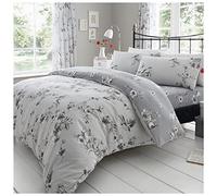 Gaveno Cavailia Luxury Birdie Blossom Set con copripiumino e federa, poliestere cotone, grigio, super king size 11147497 (260 x 220cm)