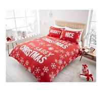 Gaveno Cavailia, Set Copripiumino Matrimoniale Natalizio, Xmas-Slogan-Multi, Set piumone 2 piazze