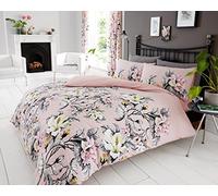 Gaveno Cavailia - Set di copripiumino reversibile con federa, in policotone, motivo floreale Eden Rosa, misura: letto singolo