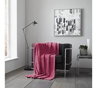 Gaveno Cavailia Wave - Coperta per divano letto, super morbida, facile da pulire, leggera e ondulata, design di lusso, comodo e caldo, per letto matrimoniale, 150 x 200 cm, colore: Rosa