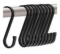 GAViA Ganci a S Neri, 20 Pezzi Ganci Metallo Multiuso, max 25 kg, 8.6 cm