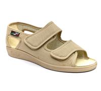 GAVIGA 180 Falco Nero Beige Donna Sandali Elasticizzati Tessuto Strappi Pantofol