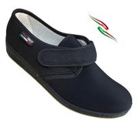 GAVIGA pantofole leggere elasticizzate DONNA regolabili strappo alluce valgo riabilitazione estive made italy 2025 (nero suola gialla, Sistema Taglie Calzature EU, Adulto, Donna, Numero, Media, 40)