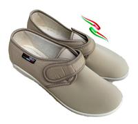 GAVIGA pantofole leggere elasticizzate DONNA regolabili strappo alluce valgo riabilitazione estive made italy 2025 (beige, Sistema Taglie Calzature EU, Adulto, Donna, Numero, Media, 39)