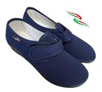 GAVIGA pantofole leggere elasticizzate DONNA regolabili strappo alluce valgo riabilitazione estive made italy 2025 (blu scuro, Sistema Taglie Calzature EU, Adulto, Donna, Numero, Media, 38)