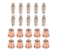 Gavigain 20PCS Ugello Punta dell'elettrodo 0,03 pollici Ugelli per elettrodi al plasma in ottone ad alta durezza Kit tazze per S45