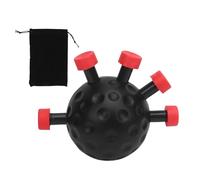 Gavigain Attrezzo per rafforzare la presa delle dita, strumento per esercizi a 5 dita per potenziare la forza dell'avambraccio. (Rossa)