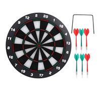 Gavigain Bersaglio per freccette sicuro, plastica, resilienza, design, intrattenimento per il tempo libero, giochi di società, 6 freccette, colori vivaci, numeri chiari