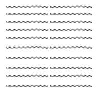 Gavigain BOBINE PER RILEGATURA A SPIRALE SPIRALI DI RILEGATURA IN PLASTICA COLORATA E RESISTENTE PER CANCELLERIA LAVORO UFFICIO STUDENTI (Nera)