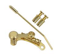 Gavigain Chitarra Elettrica Ponte Tirare Piastra Controllo Tremolo, Ferro Premium e Lega di Zinco, Compatibilità Universale per LP SG, Facile Installazione, Stile Vintage (Oro)