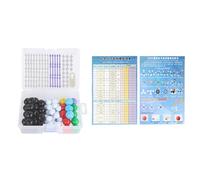 Gavigain Modello Molecolare di Chimica Organica 136 Pezzi Kit Educativo per Studenti Insegnanti Apprendimento della Struttura Molecolare