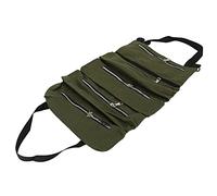 Gavigain Rotolo per Attrezzi, Borsa per Attrezzi Arrotolabile Multiuso Organizzatori di Attrezzi in Tela Borse A Secchiello per Uomo Attrezzi per Appendere con Cerniera (Verde)