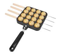Gavigain Takoyaki Piastra, 16 Cavità Takoyaki Padella con 4 pin da forno Piatto di Cottura in Alluminio Padella per Cake Pop e Takoyaki Maker